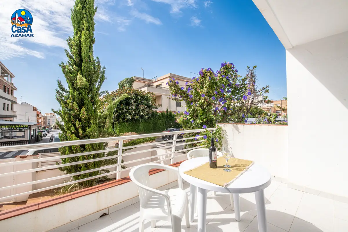 Terrasse d'un appartement El Rocío dans le centre urbain d'Alcossebre