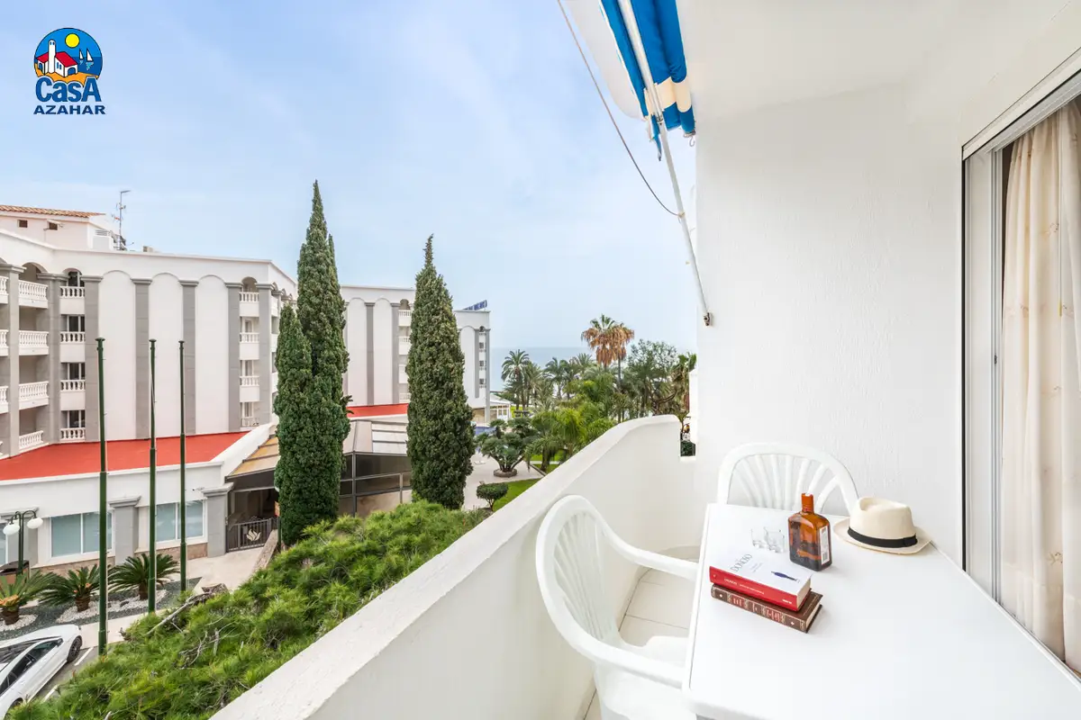 Terrasse avec vue sur la mer d'un appartement Fontana Real à Las Fuentes, Alcossebre