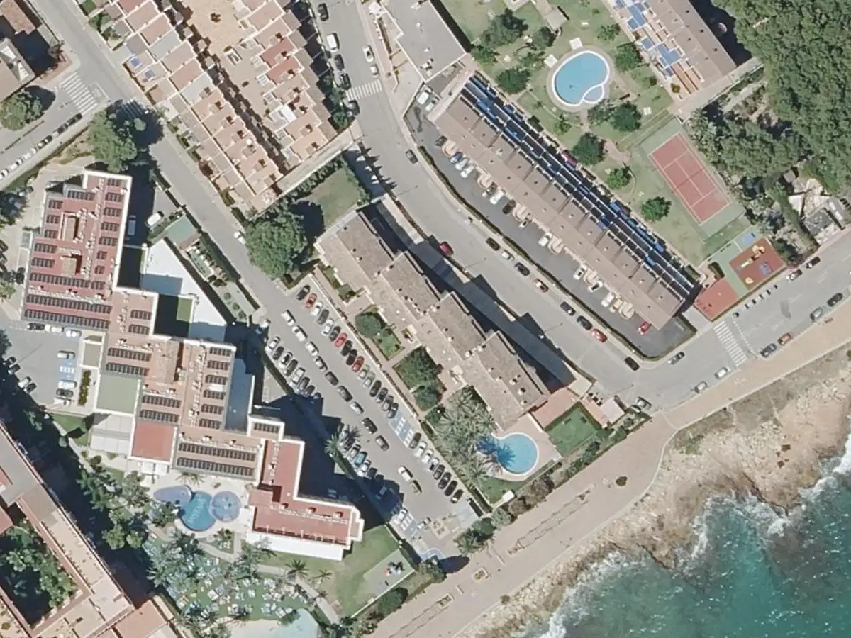 Vue aérienne d'Irtamar et de ses environs, dans le quartier de Las Fuentes à Alcossebre